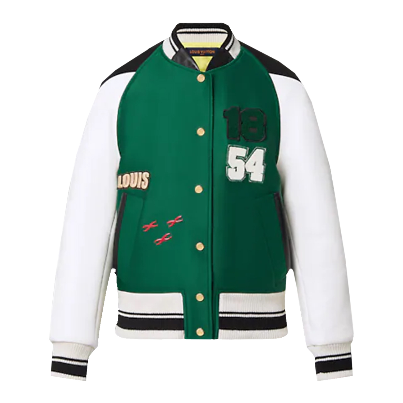 Louis Vuitton Patch Varsity Jacket – Green